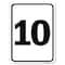 Signmission Sign with Number 10 Heavy-Gauge Aluminum Rust Proof Parking Sign A-1824-22912 - alternate 1